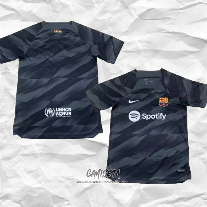 Camiseta Barcelona Portero 2023-2024 Negro